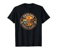 Souvenir Retro de Viaje a Las Islas Ryukyu del león Shisa de Okinawa Camiseta