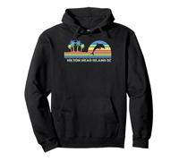 Souvenir Retro para Amantes de los Delfines de Hilton Head Island SC Sudadera con Capucha