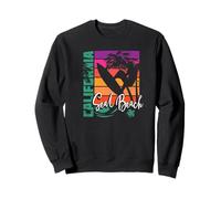 Souvenir Retro para surfistas al Atardecer de Seal Beach California Sudadera