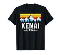 Souvenir vintage de Kenai AK Mountain Town de Kenai Alaska Camiseta