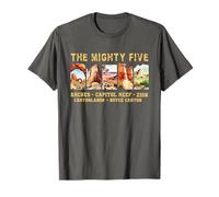 Souvenir Vintage de Moab Big 5: Parque Nacional Utah Mighty Five Camiseta