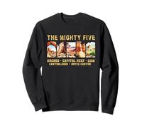 Souvenir vintage de Moab Big 5: Parque Nacional Utah Mighty Five Sudadera