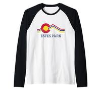 Souvenir Vintage Retro Pride de Estes Park Colorado Camiseta Manga Raglan