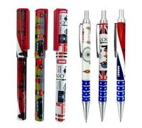 Souvenirs 6 bolígrafos de Londres - famoso bolígrafo de diseño icónico de Londres - Reino Unido Union Jack