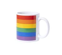 SOUVENIRS FACTORY Taza Orgullo LGBT | Regalo Personalizable Pride Arcoíris - Merchandising Corporativo - Cerámica, Capacidad [Coloque a Capacidade, ex: 350 ml].