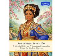 Sovereign Serenity Vol. 1 Queens Coloring Book & Journal with Positive Poetry Affirmations | Self Care Gift for Melanated Women