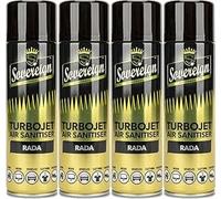 SOVEREIGN Turbo Jet Air Sanitiser/ambientador 500 ml latas (RADA, X4 latas)