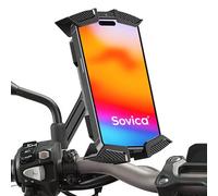 Sovica Soporte Móvil Moto Scooter Espejo Retrovisor Acero Inoxidable 360º