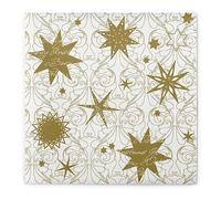 Sovie Home Servilletas Christmas Dreams | Airlaid de servilletas 40 x 40 cm | Advent Tiempo de Adviento Navidad Xmas | 12 Unidades Oro