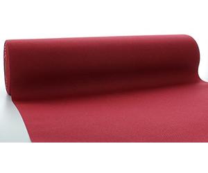 Sovie HORECA Linclass® Airlaid Camino de mesa de 40 cm x 24 m, rollo de mantel similar a la tela, práctico mantel desechable para bodas o fiestas, burdeos