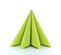 Sovie Horeca Servilletas Airlaid de 40 x 40 cm, servilletas desechables de alta calidad, extremadamente absorbentes y similares a la tela, ideal para bodas y fiestas, 50 unidades, color verde kiwi