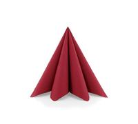 Sovie Horeca Servilletas Airlaid de 40 x 40 cm, servilletas desechables de alta calidad, extremadamente absorbentes y similares a la tela, ideal para bodas y fiestas, 50 unidades, color rojo burdeos