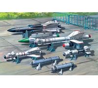 Soviet Air-To-Surface Avión Armament X-29T, X-31P, X-59M Missiles, Bombs 1:72