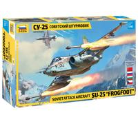 Soviet Attack Avión Su-25 Frogfoot 1:48 Plástico Modelo Kit Zvezda