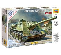 Soviet Automotor Gun Su-100 Tanque 1:72 Plástico Modelo Kit Zvezda