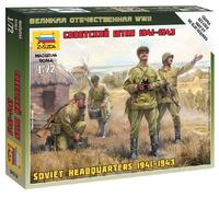 Soviet Headquater WWII 1:72 Figura Plástico Modelo Kit Zvezda