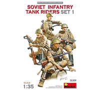 Soviet Infantry Tank Riders Set 1 1 :3 5 Figura Plástico Modelo Kit Miniart