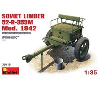 Soviet Limber 52-R-353M Mod.1942 1:35 Figura Kit De Modelo De Plástico MINIART