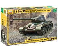 Soviet Medium Tanque T-34/85 (New Moldes) 1 :3 5 Plástico Modelo Kit Zvezda