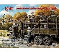 Soviet Motorized Infantry (1943-1945 ),(4 Figures) 1 :3 5 Plástico Model Kit Icm