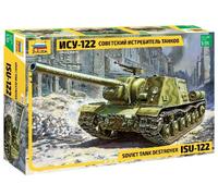 Soviet S. P. Gun Isu-122 1 :3 5 Plástico Modelo Kit Zvezda