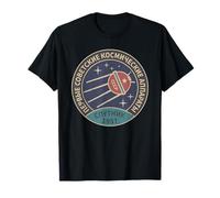 Soviet Sputnik Propaganda Rusia UdSSR Camiseta Vintage Sputnik URSS Unión Soviética Espacial Soviético Unisex T-Shirt Negro Talla S Manga Corta