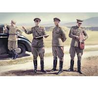 Soviet Staff Personal (1943-1945) (4 Figures) 1 :3 5 Plástico Modelo Kit Icm