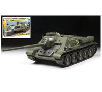 Soviet Su-100 Tanque Destroyer Plástico Kit 1 :3 5 Modelo 3688 Zvezda