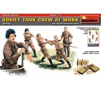 Soviet Tanque Crew At Work Figura Plástico Kit 1 :3 5 Modelo Miniart
