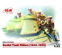 Soviet Tanque Riders (1943-1945) (4 Figures) 1 :3 5 Figura Plástico Kit Icm