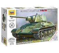 Soviet Tanque T-34/76 1:72 Plástico Modelo Kit Zvezda