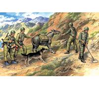 Soviet Zapadores (1979-1988) 3 Soldiers 1 Donkey Perro Figura 1 :3 5 Modelo Kit