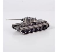 Soviético KV-1 - Modelo de fundición de metal para tanque pesado, modelo militar, decoración (plata)