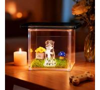 Soview Caja Conmemorativa Holográfica Cuadros Personalizados Marco de Fotos Conmemorativo Regalos Personalizados en Memoria para Perro Fallecido Regalo Original para Amantes de los Animales