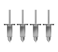 Sovol SV08 - Boquilla de metal de alto flujo y bloque de calefacción, 0,2 mm x 1 pieza/0,4 mm x 1 pieza/0,6 mm x 1 pieza/0,8 mm x 1 pieza 1 pieza 3D boquillas para impresora SV08/T300 en total 4