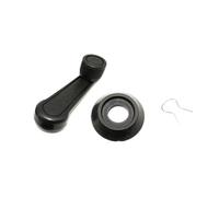 Sovxbgw Elevalunas Manivela de elevación para ventanilla de coche, conexión de 2 manivelas, palanca universal, manija de color para puerta Elevalunas eléctrico(Black)