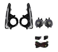 Sovxbgw Faros Antiniebla Faros Antiniebla LED DRL Para Toyota Para Vitz Para Yaris 2018 Con Interruptores Y Tapas 12V Parachoques Foglamp(LED Head Lamp)