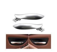 Sovxbgw Maneta Puerta Manija Apertura Cromada Puerta Interior Izquierda Derecha Coche Para 5Series F10 F11 F18 520i 523i 525i 528i 535i 2010-2017 Repuesto manijas interiores(2pcs set)
