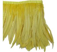 Sowder Rooster Hackle - Flecos de plumas de 25,4 a 30,5 cm de ancho, paquete de 1 yarda (amarillo)