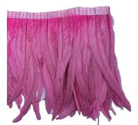Sowder Rooster Hackle - Flecos de plumas de 25,4 a 30,5 cm de ancho, paquete de 1 yarda (rosa)
