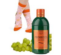soxo Bebidas Calcetines Mujer Divertidos Algodon Socks Regalos Originales Regalo Colores 35-40 Prosecco 1 Par