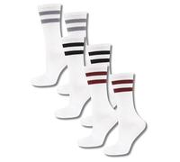soxo Bordado Sport Calcetines Tenis Hombre Divertidos Algodon Regalos Originales Blanco Regalo 40-45 Blanco 3 Pares