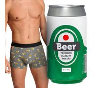 soxo Calzoncillos Boxer Hombre Lata - Pack Cervezas para Regalar M-XL