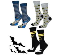 soxo DC Comics The Batman Superman Calcetines Hombre Divertidos Algodon Colores 40-45 Oscuro Azul 3 Pares