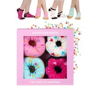 soxo Donut Calcetines Mujer Divertidos Algodon Socks Regalos Originales Regalo Colores 35-40 4 Pares