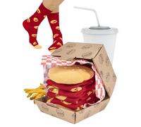 soxo Fast Food Calcetines Mujer Divertidos Regalos Para Hombre Originales Regalo Colores 35-40 Hamburger 1 Par