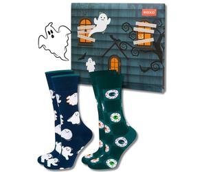 soxo Halloween Calcetines Hombres Divertidos Colores Regalos Una Caja Originales Para Hombre Gift Box 40-45 2 Pares