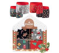 soxo Navidad Calzoncillos Hombre Boxer Algodon Regalos Originales Hombres XL Multicolor 4 Piezas