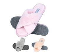 soxo Peluche Zapatillas De Casa Mujer Cómodas Pantuflas Verano Invierno Babuchas Women Slippers 39/40 Rosa