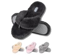 soxo Peluche Zapatillas De Casa Mujer Pantuflas Verano Invierno Babuchas Women Slippers Chanclas De Felpa 39/40 Grafito